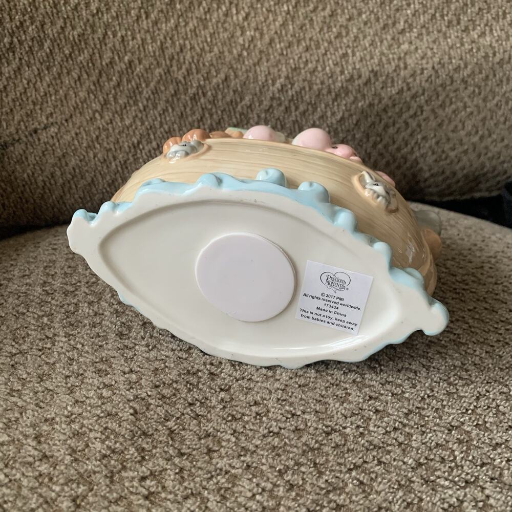 Precious Moments Noahs Ark Porcelain Coin Bank Overflowing With Love 2017 - Picture 5 of 10